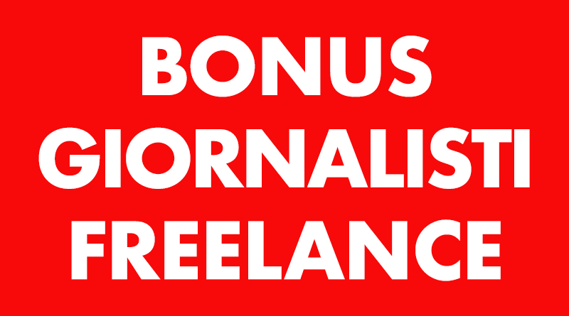 bonus giornalisti freelance