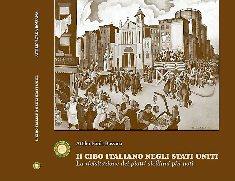 copertina libro il cibo italiano negli stati uniti di attilio borda bossana