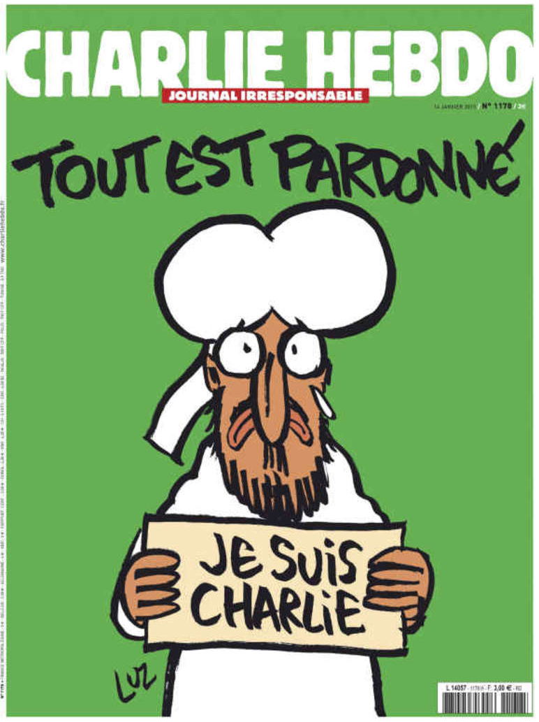 Copertina Charlie Hebdo dopo attentato