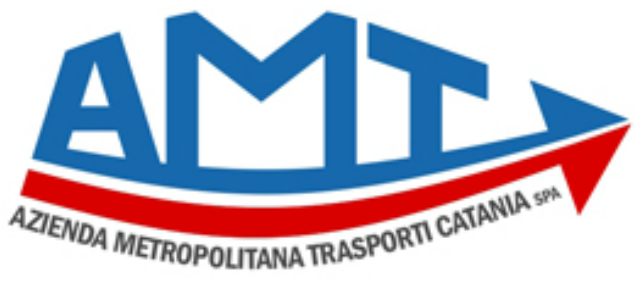Il logo dell'AMT, Azienda municipalizzata trasporti di Catania