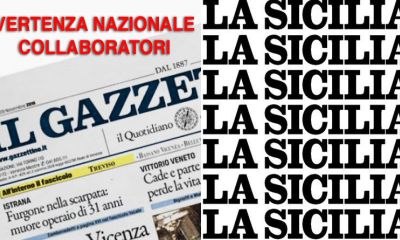 Vertenza collaboratori, da La Sicilia a Il Gazzettino: occorre mobilitazione nazionale sul lavoro giornalistico non subordinato