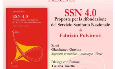 La cura di Fabrizio Pulvirenti per il SSN al Circolo della stampa di Enna, l'11 settembre alle 18,30 da Hennaion