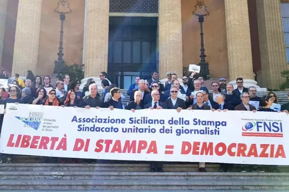 I giornalisti siciliani in piazza contro la nuova censura di Stato. Manifestazione a Palermo giovedì 8 febbraio